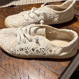 Torrid Cream Lace Sneakers